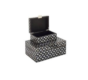 Boîte à bijoux en bois et nacre pour la beauté et les accessoires personnels Boîte de rangement de bijoux la plus vendue - Product Image 1