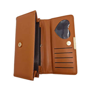 Portefeuille en cuir, fabricant d'usine d'origine, matériau PU, mode, usage quotidien, grande capacité pour cartes et argent liquide, sac à main en PU - Product Image 1