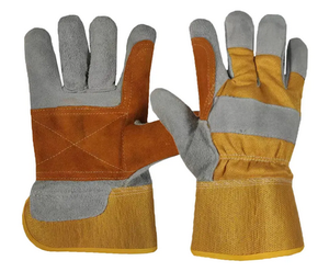 Guantes DE SEGURIDAD DP canadienses de alta calidad, tamaño XL, cuero de vaca dividido, Palma de goma, puño de soldadura, protección para manos y brazos - Product Image 1