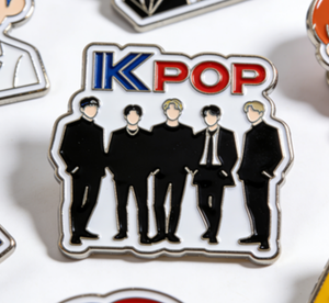 Pin de esmalte personalizado de Kpop, pin de solapa de metal para fans, fabricante de insignias de esmalte suave - Product Image 3