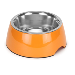 เครื่องให้อาหารสุนัขทรงกลมทำจากสเตนเลส100% เกรดสำหรับสัตว์เลี้ยง - Product Image 1