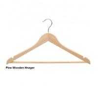 Cintre en bois élégant de qualité supérieure, intemporel, robuste et durable, à deux niveaux pour magasin de vêtements et garde-robe