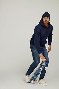 Conjunto de chándal de invierno informal de 2 piezas con logotipo personalizado de talla XL para hombre, Sudadera con capucha de manga larga, pantalones de chándal transpirables de talla grande - Product Image 2