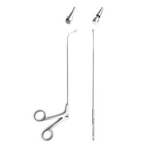 Pinzas Frontales para Senos Paranasales Stammberger, Doble Cuchara, Endoscopio Nasal Manual, Curvado hacia Arriba, Corte de 360 Grados, Acero Inoxidable - Product Image 6