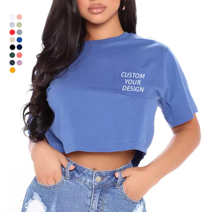 Camiseta Holgada de Verano para Mujer, Diseño Superior, Transpirable, Ecológica, de Secado Rápido, Algodón y Poliéster de Alta Calidad, Logotipo Personalizado OEM, Lisa - Product Image 1