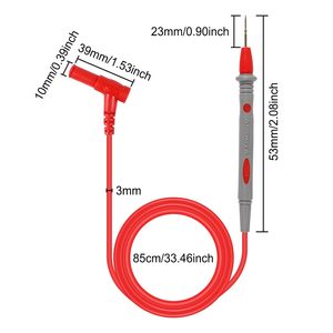 1000V 20A Copper PVC Digital Multimeter Probe Test Leads Universal Needle Tip Multi Meter Tester Lead Probe Wire Pen <b>Cable</b> - Product Image 2