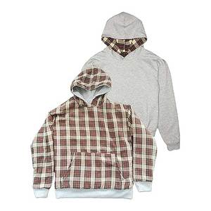 Sudadera con capucha reversible de moda con cremallera, diseño liso, capucha ajustable, ajuste cómodo, estilo urbano de tendencia, algodón ecológico - Product Image 1