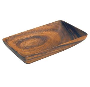 Ensemble de plateaux en bois tendance de couleur marron foncé élégante avec une forme rectangulaire et un design élégant, parfait pour les maisons modernes - Product Image 6