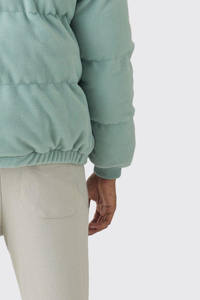 Manteau bouffant à col entonnoir en polaire sauge coupe-vent chaud pour l'hiver en plein air de haute qualité vestes à bulles pour hommes avec poches, nouvel arrivage - Product Image 5