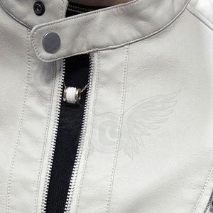 เสื้อแจ็กเก็ตหนังของผู้ชายสีทึบแนวสตรีทผ้าสำหรับฤดูหนาวและฤดูใบไม้ผลิ - Product Image 6