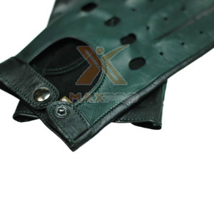 Gants de conduite en cuir imperméables pour l'extérieur, avec sangle de poignet réglable, antidérapants, durables et sécuritaires - Product Image 6