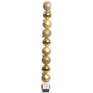 Amicasa 10-Piece Gold <b>Plastic</b> Christmas <b>Tree</b> Ball Set (6cm) 9020170 Christmas Ball & <b>Tree</b> Ornaments - Product Image 1