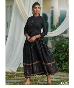 ร้อนและล่าสุด Kurti ของ14กิโลกรัมผ้าเรยอนแขนยาวสำหรับผู้หญิงสำหรับลำลองและโอกาสพิเศษ Kurti และสไตล์แฟนซี - Product Image 1