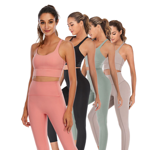 Traje de sujetador deportivo para mujer, ropa deportiva para mujer, ropa deportiva de 2 piezas, conjunto de ropa de entrenamiento para yoga para mujer - Product Image 1