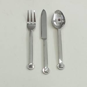 Spiral End Double Twisted Wire Handmade Handle Stainless Steel <b>Silver</b> Polished Metal Cutlery <b>Set</b> Mirror Shiny Polished <b>Silver</b> - Product Image 3