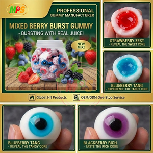 Caramelos de Goma con Forma de Globo Ocular y Planeta 3D OEM |   Caramelos de Ojos con Relleno en el Centro - Product Image 2