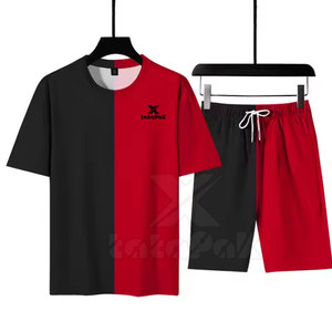 Ensemble short et t-shirt sport pour homme, 100% coton, haute qualité, séchage rapide, service OEM, vêtements d'été - Product Image 2