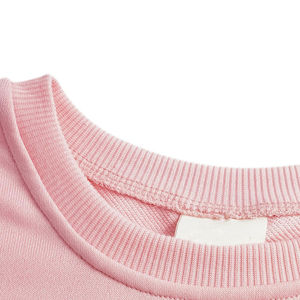 Sudadera de lana de algodón personalizada para niños, jersey liso, sudaderas de cuello redondo para bebés, niños y niñas, ropa de invierno con logotipo frontal - Product Image 3