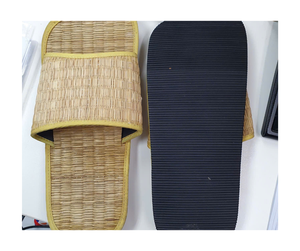 Zapatillas tejidas de algas marinas hechas a mano de fábrica de Vietnam, zapatillas de jacinto de agua Natural, ecológicas para Spa, Hotel, Resort, hogar - Product Image 5