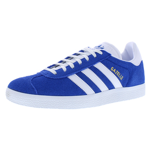 Chaussures de marche Adidas Gazelle pour homme, bleu/chaussures blanc/or métallisé |   100% authentique - Product Image 1