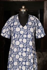 Women's Casual Dresses Short Cotton Summer Dress with Chic Leaves Print for Sunny Days Comfort and Style WCD07 - Product Image 4