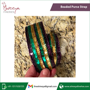 สายกระเป๋าทำมือประดับลูกปัดและเลื่อม พรีเมียม ปรับความยาวได้ สำหรับกระเป๋าแฟชั่น - Product Image 5