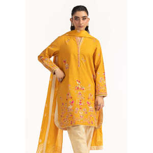 Conjunto de Traje de 3 Piezas Bordado Khaddar para Mujer IPSTD-55084 - Product Image 5