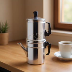 Cafetera NAPOLETANA Moka de 3 Tazas, de Aluminio con Acabado Cromado Pulido, Modelo 0004003 - Product Image 3