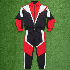 Conjunto de Chaqueta y Pantalones de 2 Piezas con Cuello Redondo y Cremallera, Hecho a Medida con Logotipo Personalizado, Chándal de Algodón para Hombre para Invierno - Product Image 4