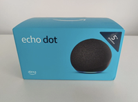Ama Zon Echo Dot 5ème Génération, Haut-parleur Intelligent avec Écran AMOLED (2.0-2.9"), Alexa, Charbon - Tout Neuf