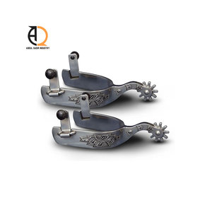 Espuelas Vaqueras Personalizadas al por Mayor, Espuelas de Cobre con Botones para Montar a Caballo, Deporte al Aire Libre, Carreras Ecuestres - Product Image 2