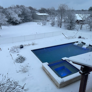 Piscina prefabbricata in vetroresina di grandi dimensioni con Jet Swim Spa e <span class=keywords><strong>Overflow</strong></span>, installazione intervenuta all'aperto per progetti commerciali - Product Image 5