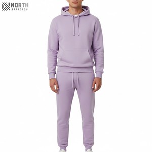 Unisex Custom Embroidery <b>Distressed</b> Patch Streetwear 100% Cotton <b>Distressed</b> Patch Man Sweat Suits Plus Size Two-piece Set Winter - Product Image 4