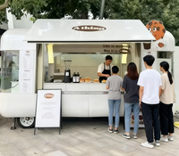 Nouveau type de camion de vente ambulante de café, chariot de restauration, hamburgers, frites, glaces, bus, camion, remorque alimentaire mobile avec cuisine complète