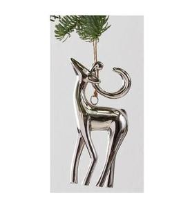 Traditional Metal Hanging <b>Reindeer</b> <b>Christmas</b> Ornaments Decorative Tree Hanging Holiday Festive Home Decor Party Ornament - Product Image 1