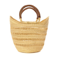 Sac en jonc de mer fait main au prix le plus bas prêt à expédier paniers de sacs en paille de raphia d'herbe de mer de haute qualité