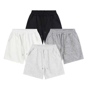 100% Woven Cotton <b>Shorts</b> for Men <b>Women</b> Stylish Mid Waist Unisex Hip Hop Design Drawstring Closure Comfortable <b>Knee</b> Cargo <b>Shorts</b> - Product Image 5