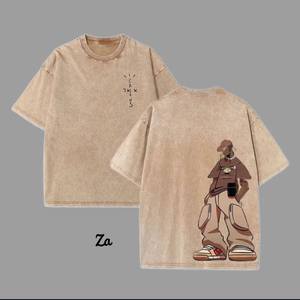 Personalizado de gran tamaño 100% algodón camisetas 190gsm hombres de gran tamaño Drop Shoulder Boxy camiseta - Product Image 5