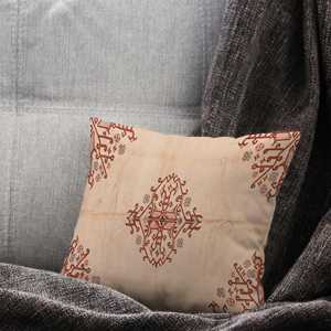 Coussin ethnique à motif turc Kilim : Décoration tribale rustique, Housse uniquement - Product Image 3