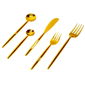 Vajilla de moda brillante y elegante juego de cubiertos cena cuchillo cuchara tenedor hogar cocina restaurante vajilla boda evento Decoración - Product Image 4