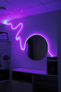 Bande lumineuse LED néon 12V IP65 10W 120 LED 8x16mm 50m/rouleau Flexible Couleur Unique Violette pour Éclairage d'Accent Intérieur/Extérieur - Product Image 2