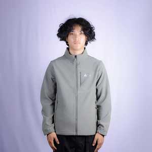 Chaqueta Softshell informal Navigate Ligera a prueba de viento y resistente al agua con patrón de estampado de cuello alto de relleno de poliéster - Product Image 2