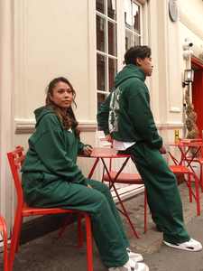 Conjunto Deportivo Informal de Otoño para Mujer, Sudadera con Capucha Lisa, Pantalones Deportivos Holgados, Chándal para Correr, Sudadera con Capucha, Chándal para Mujer - Product Image 4