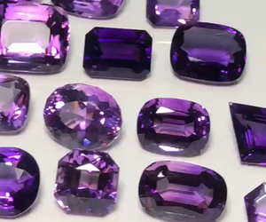 Lot d'améthyste naturelle facettée 904 carats d'origine brésilienne non traitée AGTA pour la fabrication de bijoux - Product Image 3