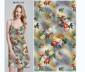 Tissu en popeline de rayonne à impression numérique 100% viscose personnalisé Design vif pour filles garçons vêtements de nuit Technique tissée gratuite - Product Image 3