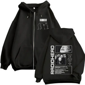 Rock Band Radiohead The Bends Zipper Hoodies Hommes Mode Hip Hop Vintage Zip Up Sweats Vestes Manteau Surdimensionné Streetwear - Product Image 1