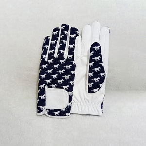 ถุงมือหนังขี่ม้าดีไซน์พิมพ์โลโก้ตามสั่งผลิตจากปากีสถาน - Product Image 3