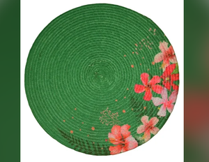 Beaded Macrame Wall <b>Decorative</b> with Floral Pattern 2-Piece Set Washable Animal Art Theme for Birthday and Anniversary - Product Image 3