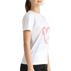 Offre Spéciale de service OEM T-shirts pour femmes T-shirts pour femmes T-shirts pour femmes en gros T-shirts pour femmes avec logo personnalisé - Product Image 4