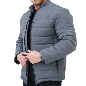 High Quality Men Canvas Puffer <b>Jacket</b> Hooded <b>Heated</b> Winter Wear Custom Logo Cotton Lining Silk Lining - Product Image 6